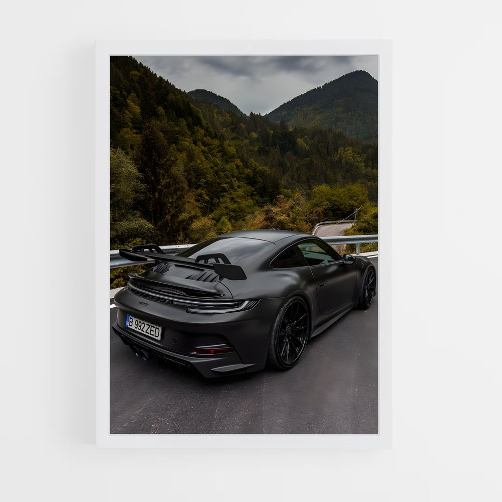 Poster Vitesse Turbo – affiche Porsche (vue 3)